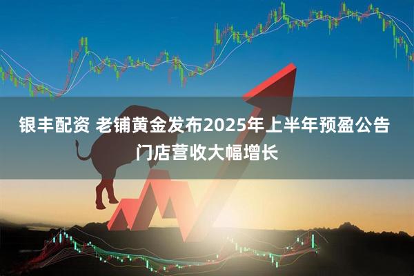 银丰配资 老铺黄金发布2025年上半年预盈公告 门店营收大幅增长