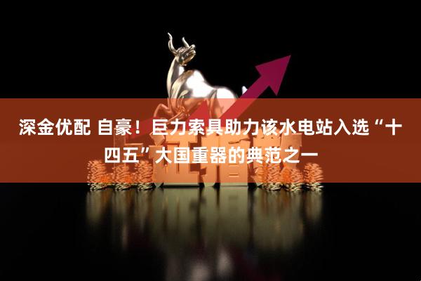 深金优配 自豪！巨力索具助力该水电站入选“十四五”大国重器的典范之一