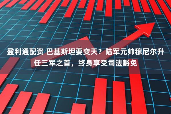 盈利通配资 巴基斯坦要变天？陆军元帅穆尼尔升任三军之首，终身享受司法豁免